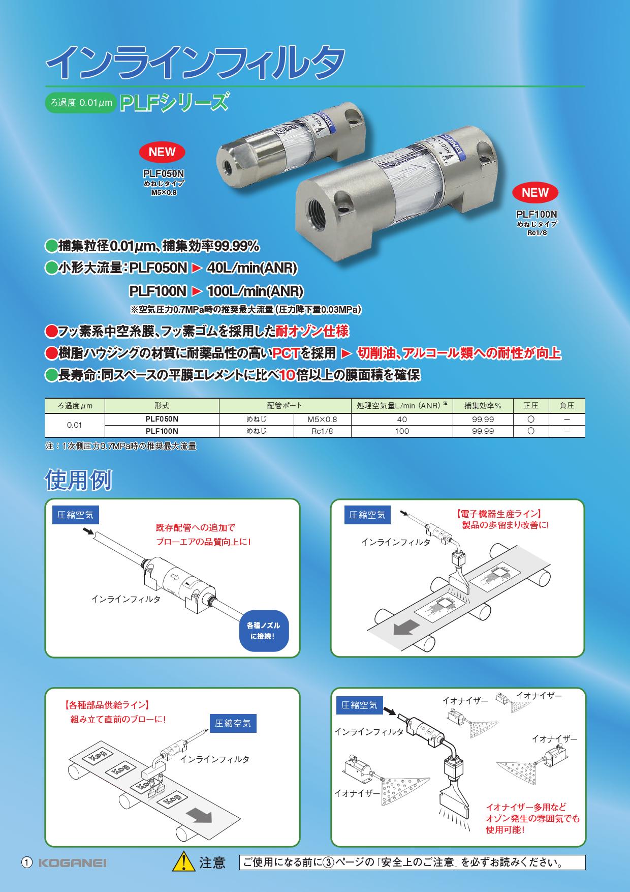 小型管路過濾器(PLF050N,PLF100N)-產品特色2